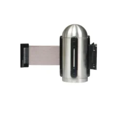 Accroche murale à corde rétractable grise - acier inoxydable - kit de fixation au mur inclus - 210cm - Securit