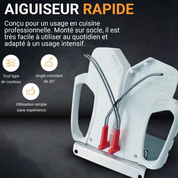 AIGUISEUR RAPIDE AVEC SOCLE INOX-L2G