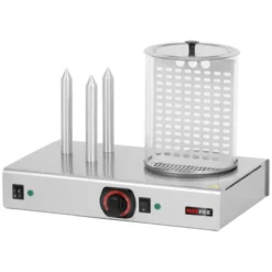 Appareil Hot-Dog 3 Plots - Panier et Manchon Verre - HD 03 N - Redfox