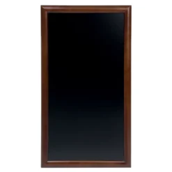 Ardoise bois long - finition laqué - kit d'accroche murale inclus - 56x100cm - Securit