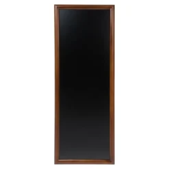 Ardoise bois - long - finition laqué - kit d'accroche murale inclus - 56x150cm - Securit