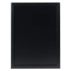 Ardoise bois, Universelle - finition noir laqué - kit d'accroche murale inclus - 60x80cm - Securit