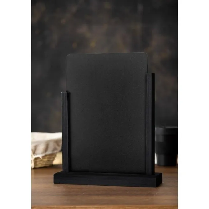 Ardoise de Table Élégante Noire A4 - Olympia