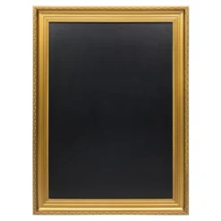 ardoise dorée - cadre élégant, gravé - 75x100cm - Securit