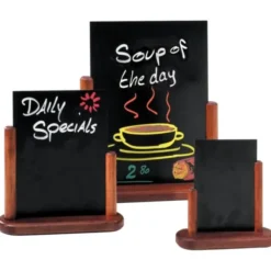 Ardoises de table finition acajou Securit - 20 x 15 cm