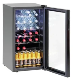 Armoire à Boissons Noire 88 L - 28 Bouteilles - Bartscher