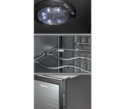 Armoire à Boissons Noire 88 L - 28 Bouteilles - Bartscher