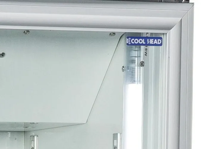 Armoire à Boissons Réfrigérée Vitrée avec Bandeau - 350 Litres - Cool Head