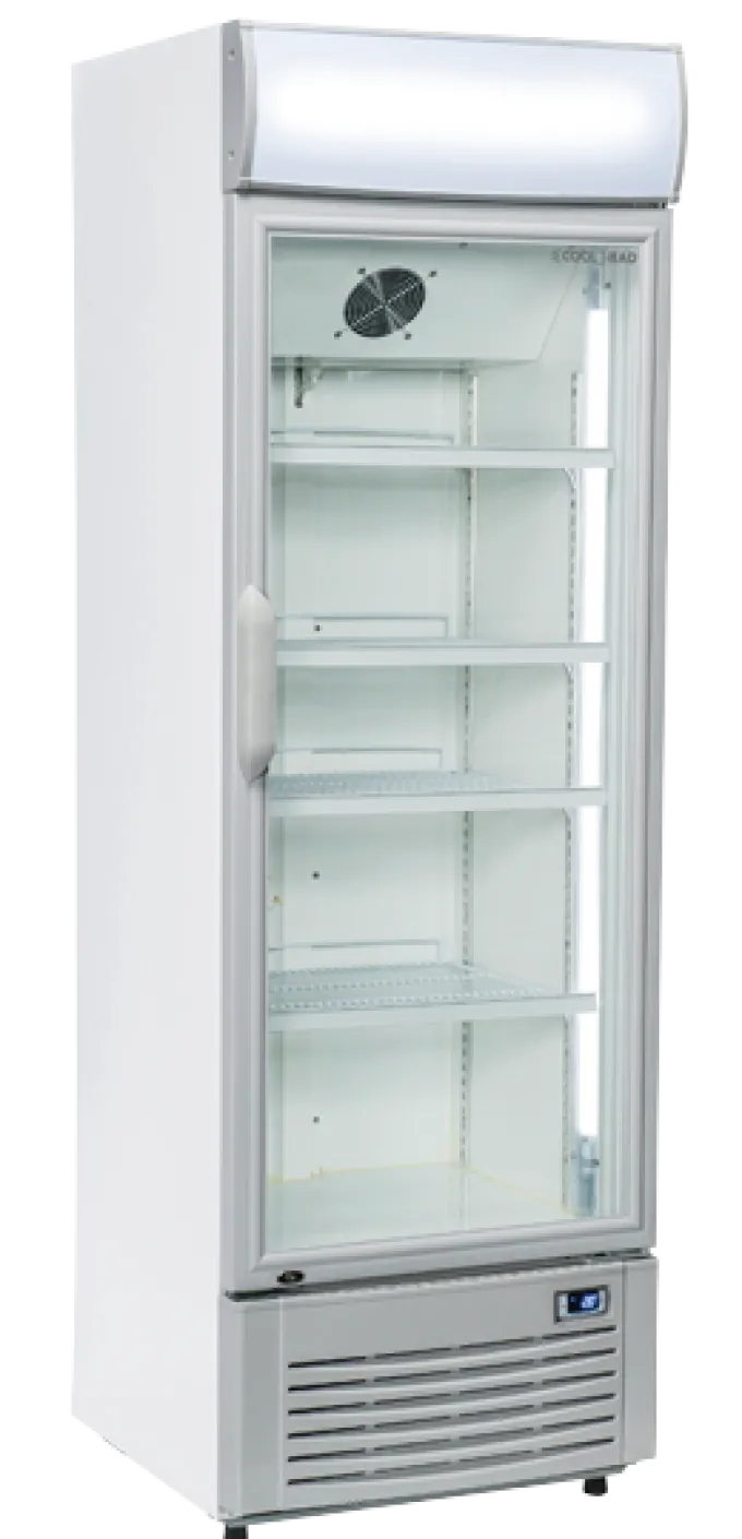 Armoire à Boissons Réfrigérée Vitrée avec Bandeau - 350 Litres - Cool Head