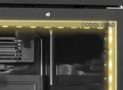 Armoire à Boissons Réfrigérée Vitrée Laquée Noire avec Panneau Publicitaire - 1200 L - Cool Head