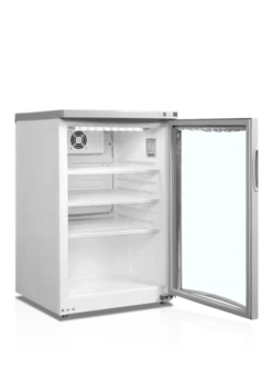 Armoire à Boissons Réfrigérée Vitrée Blanche BC85 w/Fan - TEFCOLD