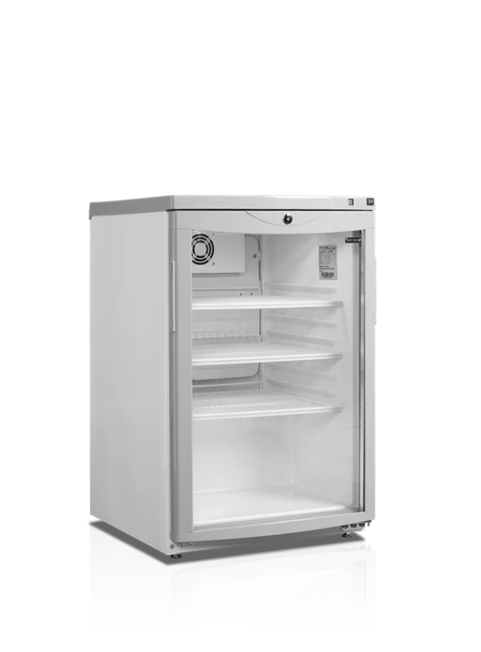 Armoire à Boissons Réfrigérée Vitrée Blanche BC85 w/Fan - TEFCOLD