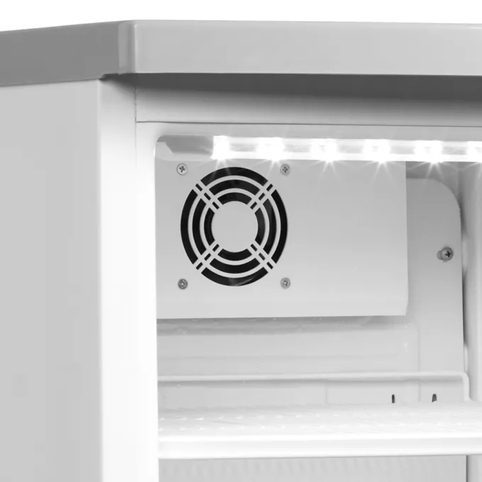 Armoire à Boissons Réfrigérée Vitrée Blanche BC85 w/Fan - TEFCOLD
