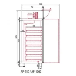 Armoire à Casiers Positive 2 Portes 1330 Litres - Cocreco