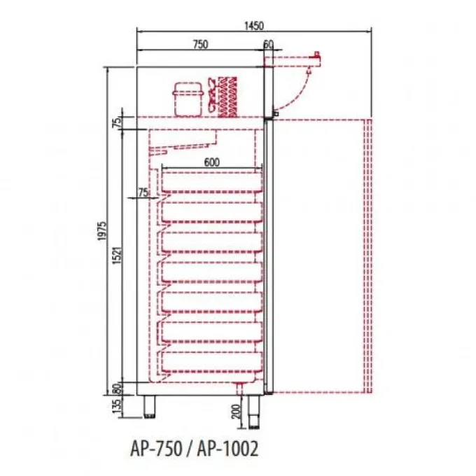 Armoire à Casiers Positive 2 Portes 1330 Litres - Cocreco