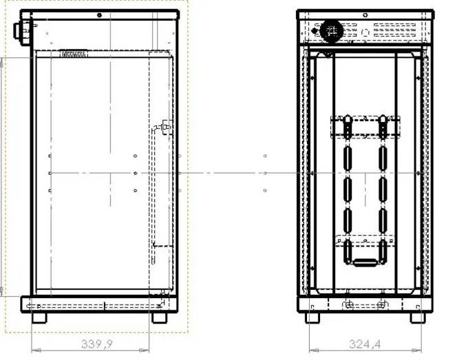 Armoire Chauffante Simple pour 60 Assiettes - Distform