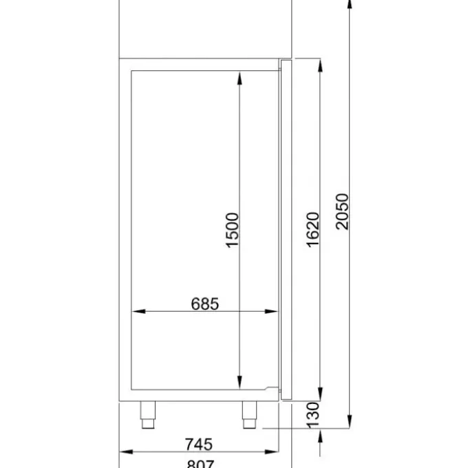 Armoire Congélateur Professionnel 1400 L Inox - Energy Line - Combisteel