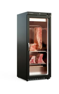 Armoire de Maturation Noire Vitrée 1 Porte - 240 L - Coreco