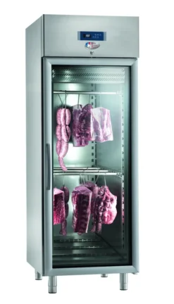 Armoire De Maturation Pour Viandes Sur 3 Grilles Gn 2/1 Inox - 1 Porte Vitree - MAP