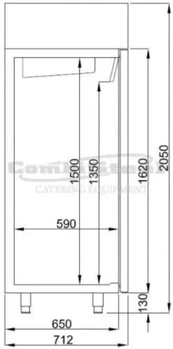 Armoire Negative - Inox 550 litres - Combisteel