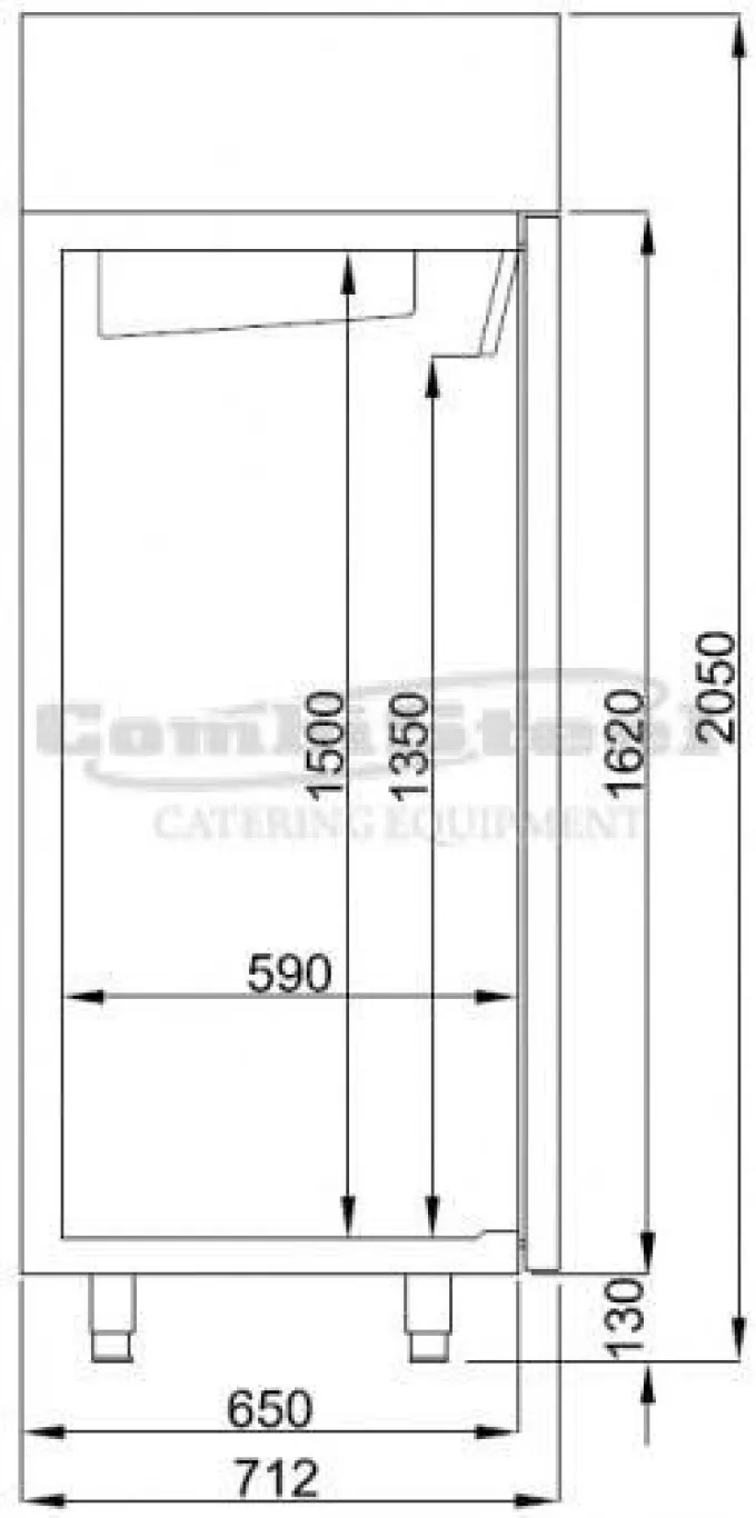 Armoire Negative - Inox 550 litres - Combisteel