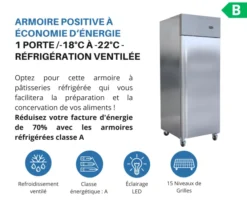 Armoire négative 600L avec 1 porte pleine - L2G