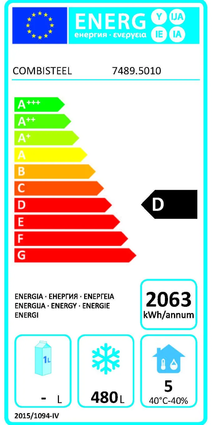 Armoire Négative 700 L Inox - Energy Line - Combisteel