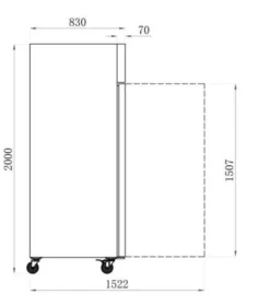 Armoire Négative 650 L - 1 Porte - Série Star GN 1/1 - AFI Collin Lucy