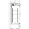 Armoire négative 2 portes en verre - Combisteel