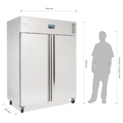 Armoire Positive 2 Portes Froid Ventilé - 1300 L - Polar