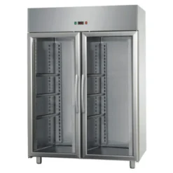 ARMOIRE PÂTISSIÈRE 2 PORTES VITRÉES - POSITIVE VENTILÉ - 1400 LITRES - Isotech