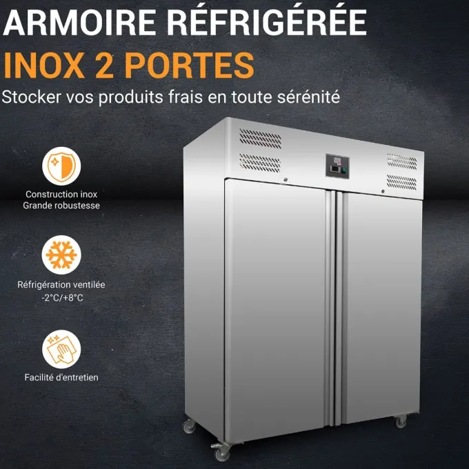 Armoire réfrigérée Inox 1400 litres L2G