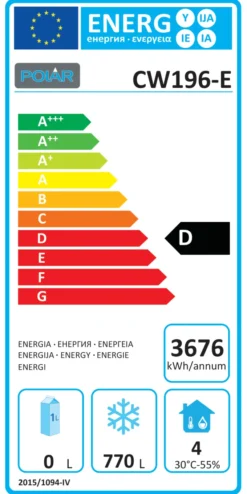 Armoire réfrigérée 1200 L - Négative -Polar
