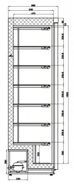 Armoire Réfrigérée Negative Inox - 340 L - Combisteel