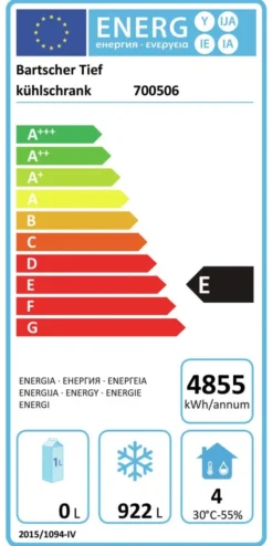 Armoire Réfrigérée Négative GN 2/1 - 1400 Litres - Bartscher