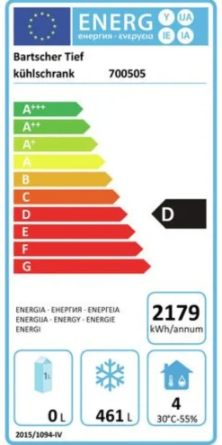 Armoire réfrigérée négative - 700 Litres GN 2/1 - Bartscher