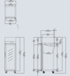 Armoire Réfrigérée Négative 410 L - Porte Vitrée - Atosa