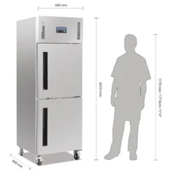 Armoire Réfrigérée Négative 2 Portillons - 600 litres - Polar