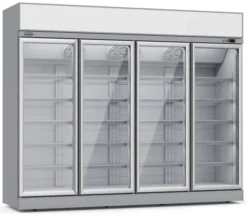 Armoire Réfrigérée Négative 4 Portes en verre - Blanche - 2060 L - Combisteel