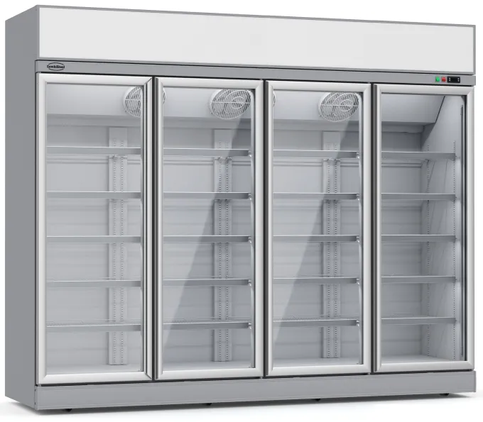 Armoire Réfrigérée Négative 4 Portes en verre - Blanche - 2060 L - Combisteel
