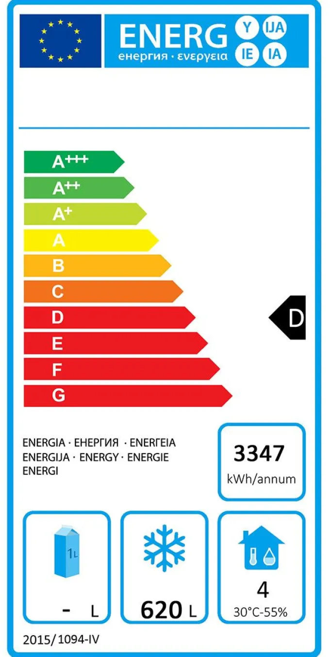 Armoire Réfrigérée Négative 2 Portes Roulettes 900 L - Atosa