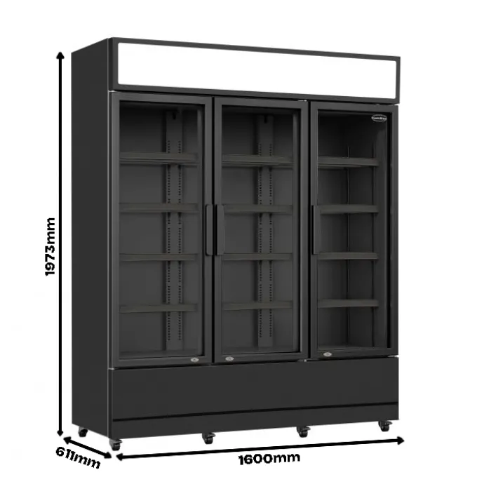 Armoire Réfrigérée 3 Portes en Verre - Combisteel