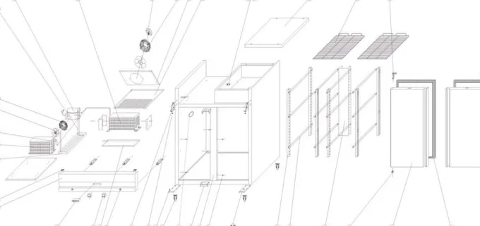 Armoire réfrigérée positive GN2/1 - TEFCOLD