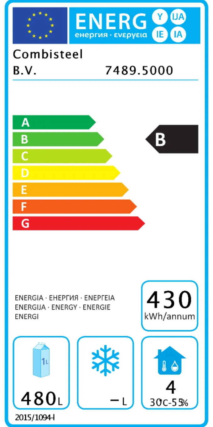 Armoire Réfrigérée Positive Inox 700 L - Energy Line - Combisteel