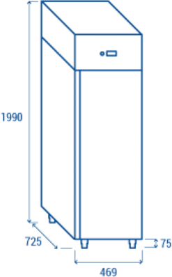 Armoire Réfrigérée Positive Inox 235L GN 1/1 - Cool Head