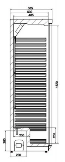 Armoire réfrigérée positive 350 L - inox - Combisteel