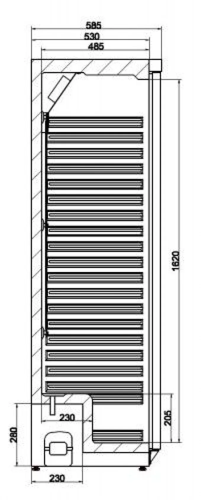 Armoire réfrigérée positive 350 L - inox - Combisteel