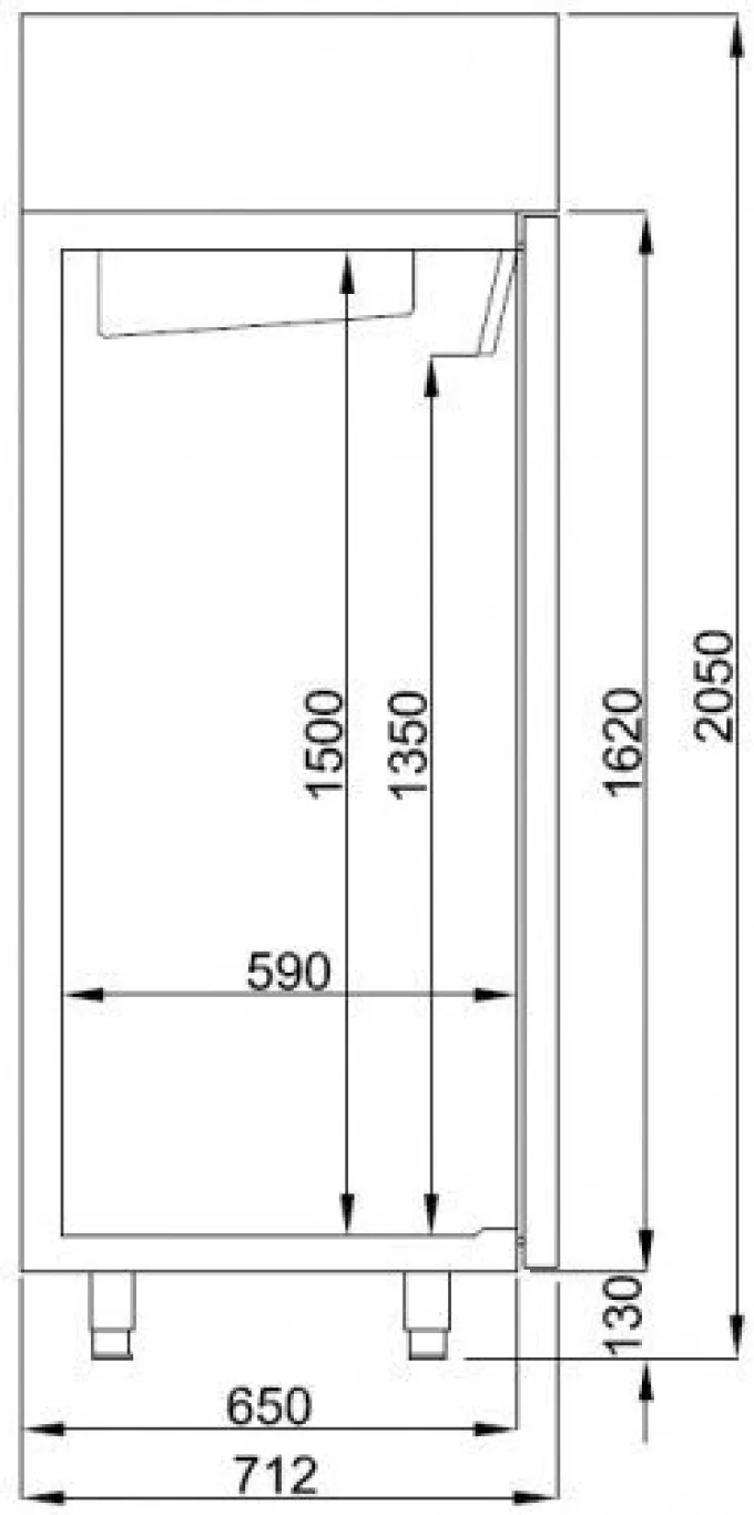 Armoire réfrigérée positive 550 L - Inox - Combisteel