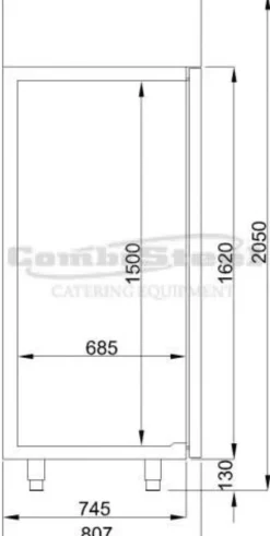 Armoire réfrigérée positive 700 litres Combisteel
