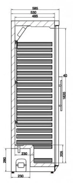 Armoire Réfrigérée Positive 350 L - Porte en Verre - Combisteel